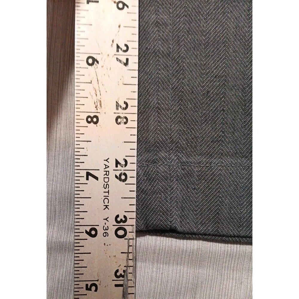 Brooks Brothers Red Fleece Dress Pants Men's 33x30 Gray Flat Front Trousers - Picture 3 of 6